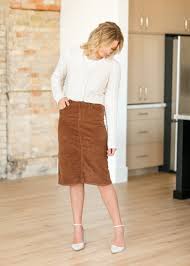 Corduroy Skirt